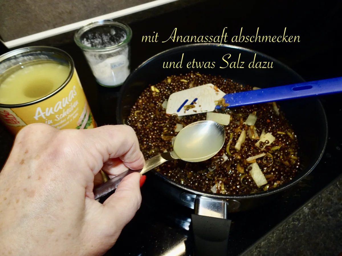 fruchtige Beluga Linsen - Alltagsküche, aber trotzdem nicht alltäglich - Rezept - Bild Nr. 2