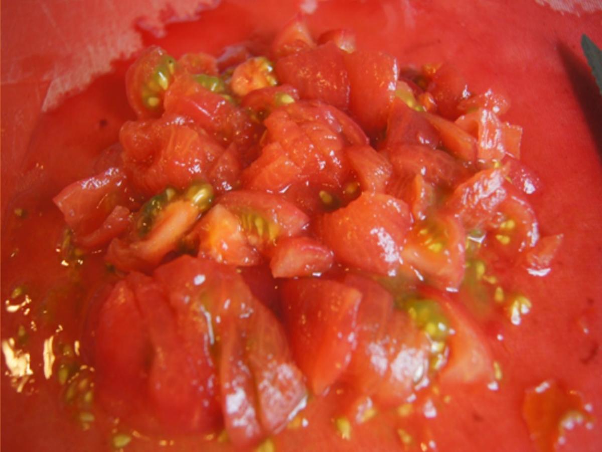 Tomatenrührei mit Rote Bete Salat und Backkartöffelchen - Rezept - Bild Nr. 4