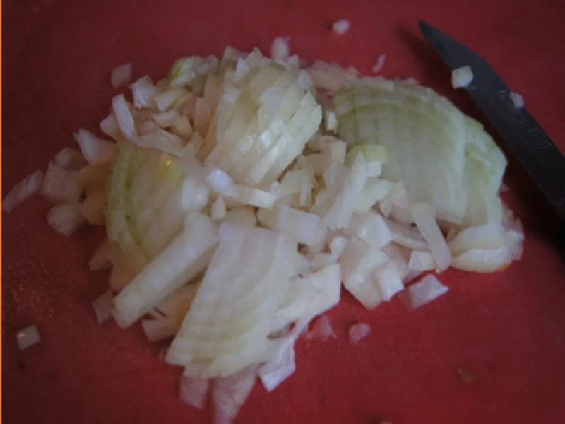 Tomatenrührei mit Rote Bete Salat und Backkartöffelchen - Rezept - Bild Nr. 5