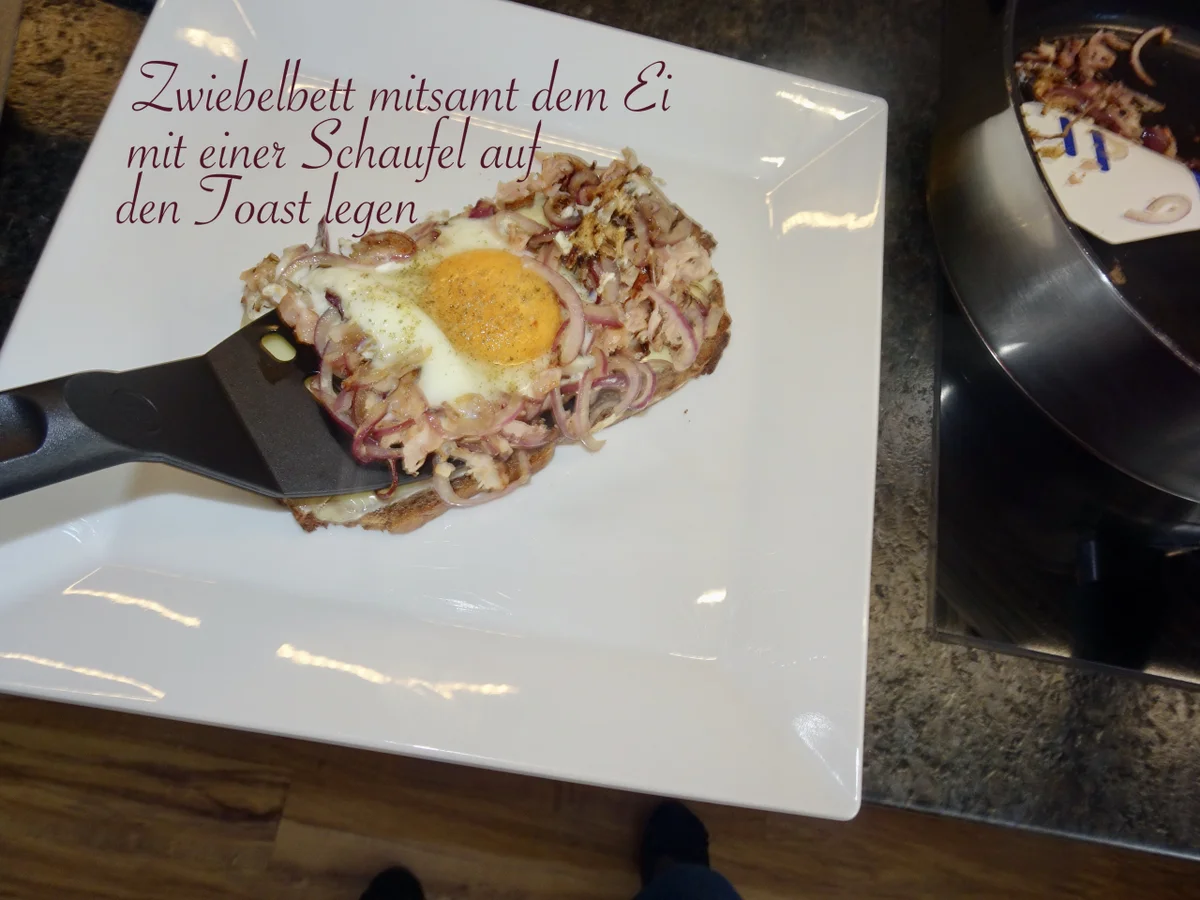 Rezept: herzhafter Zwiebeltoast mit Spiegelei Bild Nr. 15294 herzhafter Zwiebeltoast mit Spiegelei - Rezept - Bild Nr. 15294