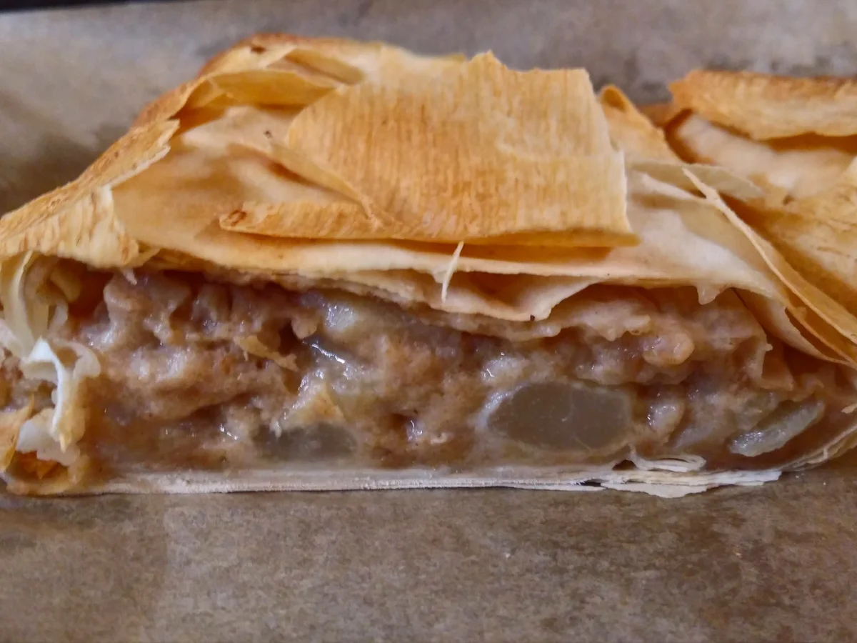 Weihnachtlicher Apfel-Birnen-Strudel - VEGAN - Rezept - Bild Nr. 3
