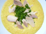 Rezept: Pastinakensuppe mit Forelle und Birne Bild Nr. 2 Pastinakensuppe mit Forelle und Birne - Rezept - Bild Nr. 2