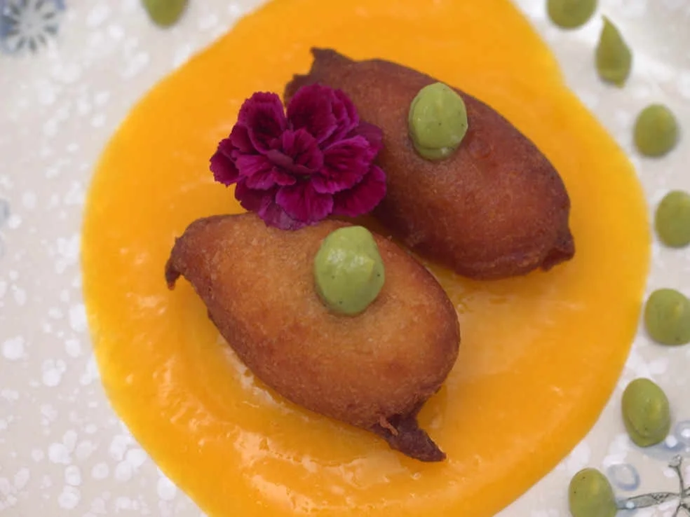 Harte Schale, weicher Kern: Matcha, Mango - Rezept - Bild Nr. 2