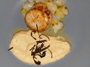 Jakobsmuschel auf ihrem eigenen Tatar, Topinamburcreme ,Vinaigrette von Passionsfrucht - Rezept - Bild Nr. 2