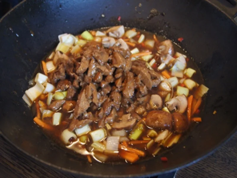 Schweinefilet mit Gemüse im Wok und Basmatireis - Rezept - Bild Nr. 15