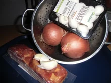 Zwiebelpfanne mit frischen Champignons - Rezept - Bild Nr. 2