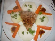 Kalbfleisch-Schnitzel auf Kohlrabischeiben mit Möhrenstifte - Rezept - Bild Nr. 2