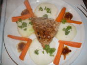 Kalbfleisch-Schnitzel auf Kohlrabischeiben mit Möhrenstifte - Rezept - Bild Nr. 2