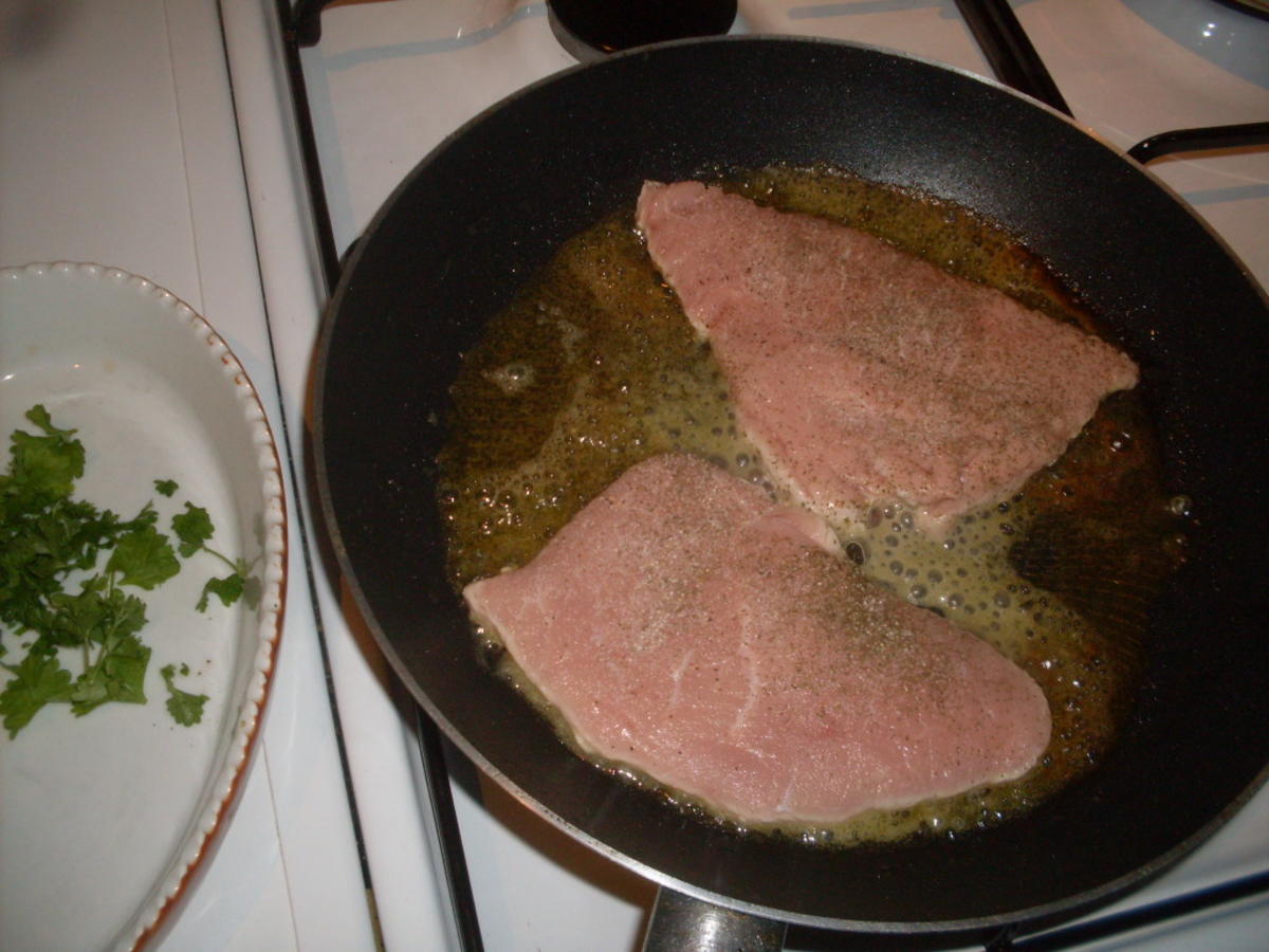 Kalbfleisch-Schnitzel auf Kohlrabischeiben mit Möhrenstifte - Rezept - Bild Nr. 4