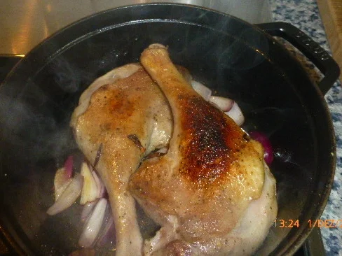 Rezept: Gänsekeule in Apfelsauce Bild Nr. 4 Gänsekeule in Apfelsauce - Rezept - Bild Nr. 4