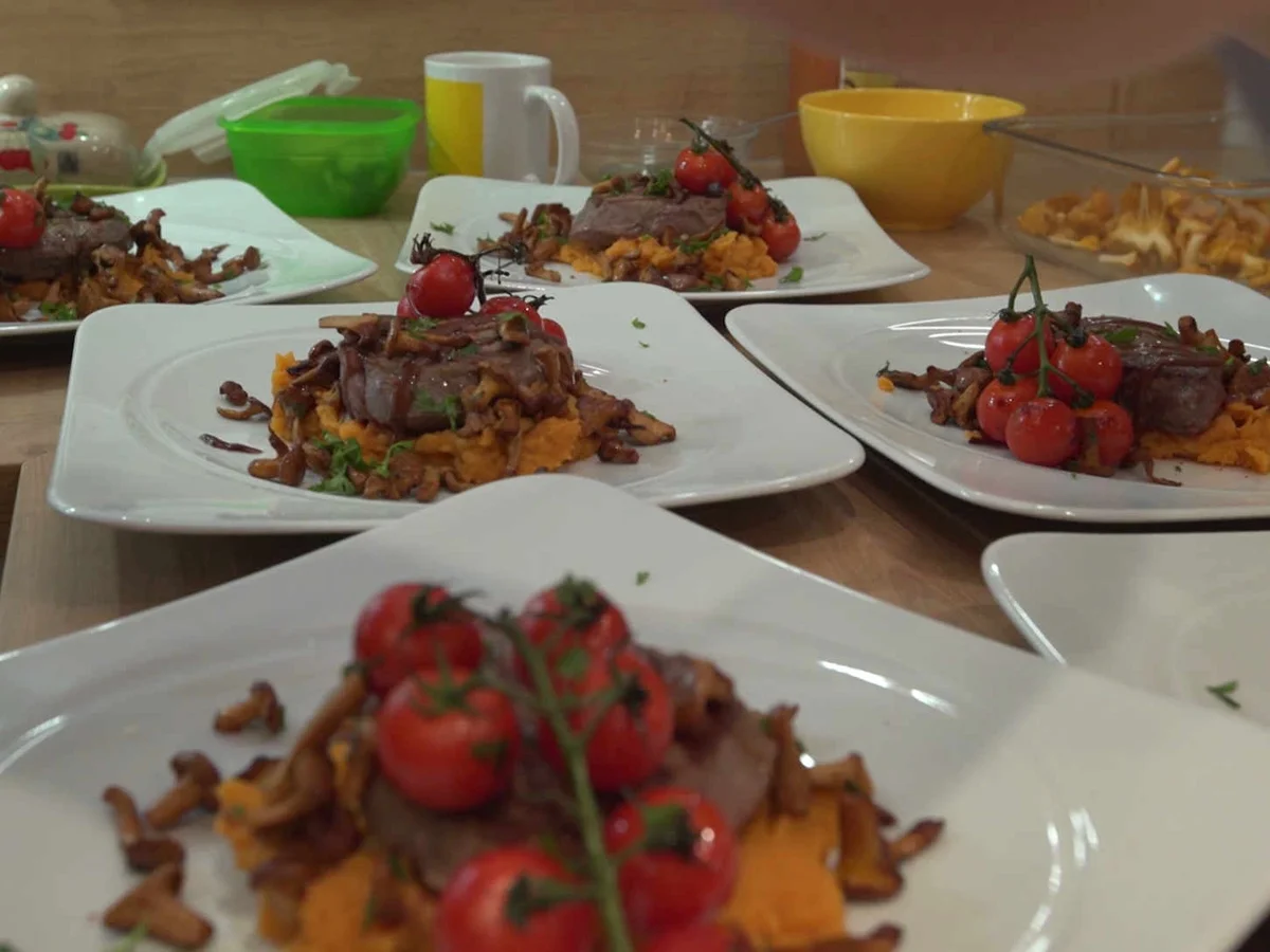 Rinderfilet an Süßkartoffelpüree und Barolo-Jus - Rezept - Bild Nr. 2