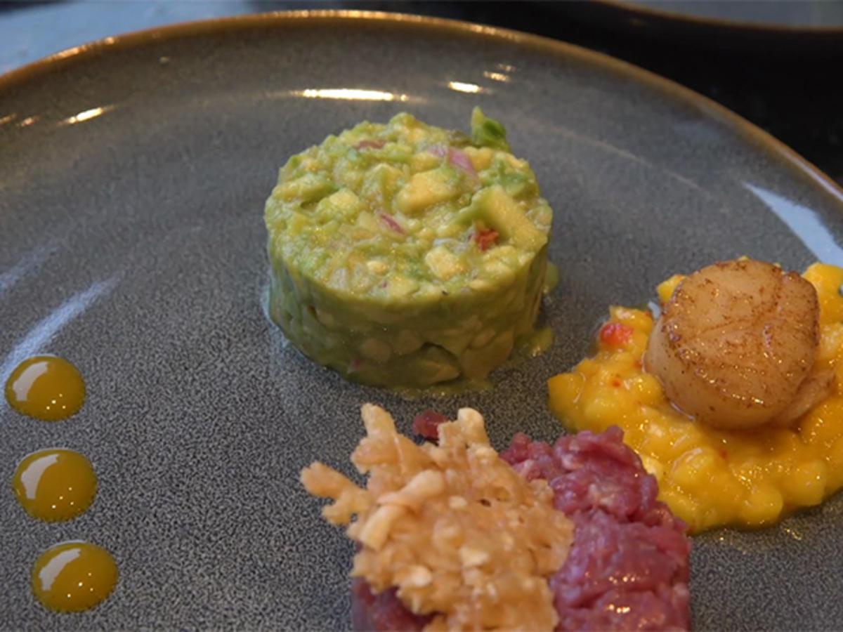 Avocado Apfel Tatar / Rind / Jacobsmuschel - von Das perfekte Dinner