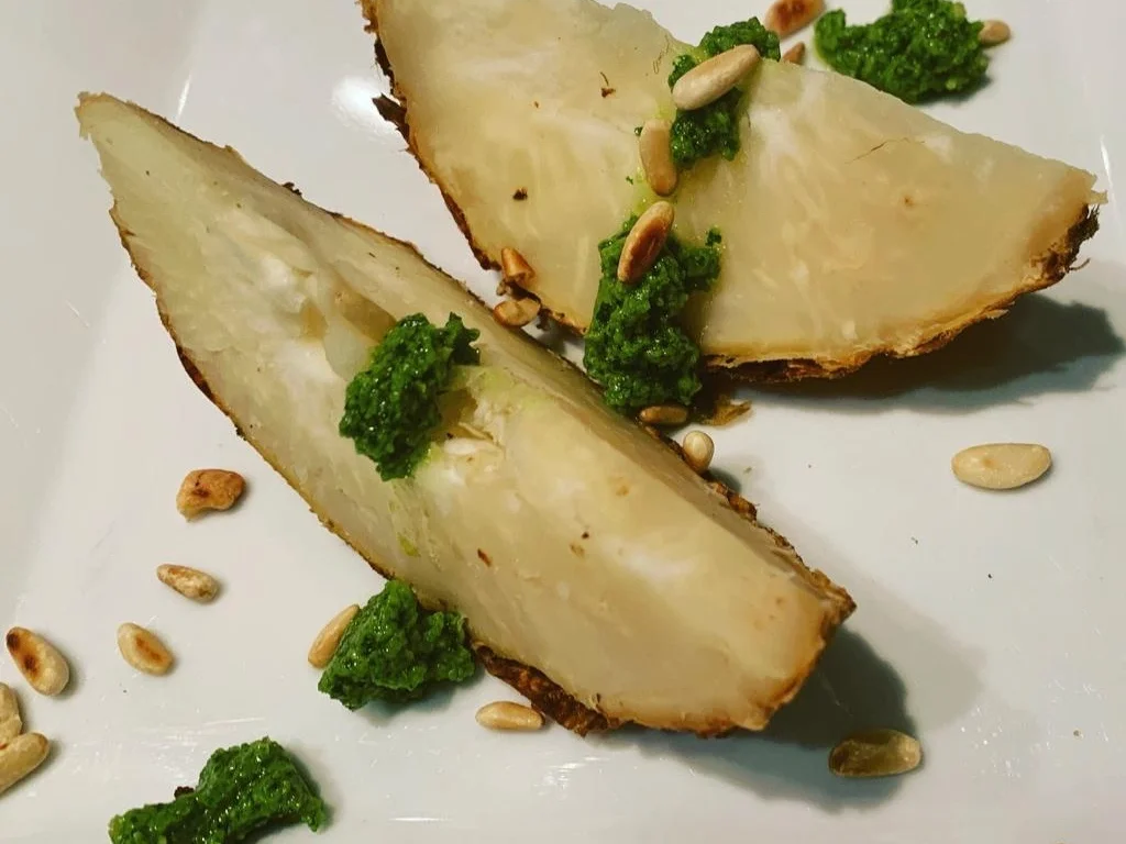 Rezept: Sellerie im Ganzen aus dem Ofen mit Petersiliensauce Bild Nr. 2 Sellerie im Ganzen aus dem Ofen mit Petersiliensauce - Rezept - Bild Nr. 2