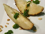 Sellerie im Ganzen aus dem Ofen mit Petersiliensauce - Rezept - Bild Nr. 2