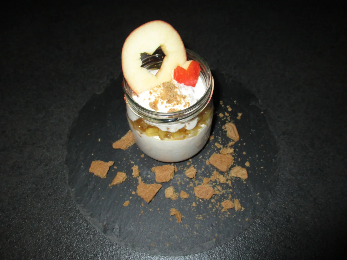 3. Dessert: Zimt-Joghurtquark mit Apfel = kochbar Challenge 12.0 (Dezember 2019) - Rezept - Bild Nr. 2