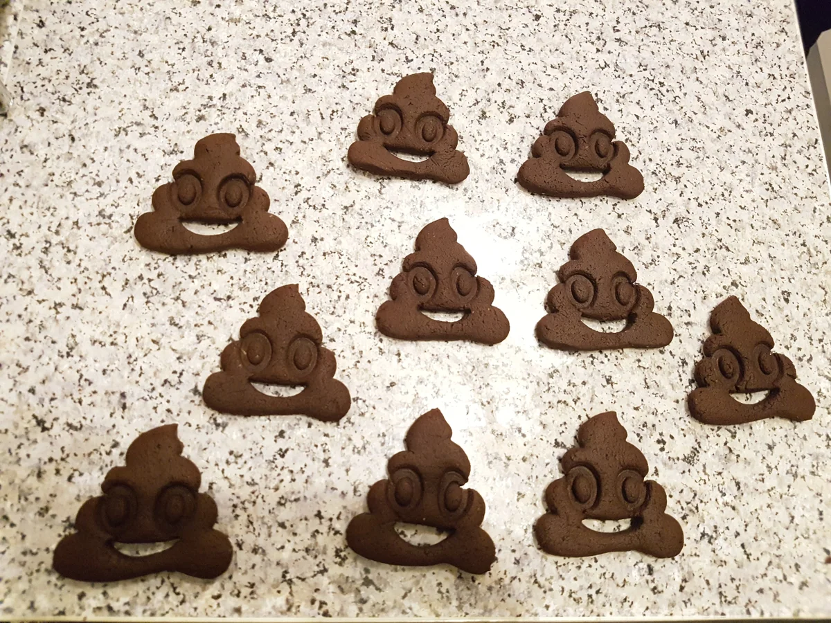 Kackhaufenplätzchen - Rezept - Bild Nr. 2