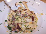 Spagetti mit Steinpilz Sößchen mal anders - Rezept - Bild Nr. 2