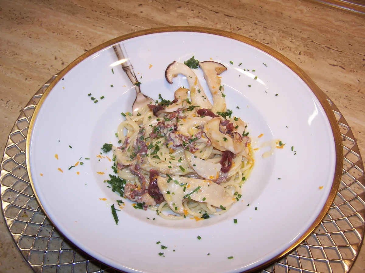 Spagetti mit Steinpilz Sößchen mal anders - Rezept - Bild Nr. 4