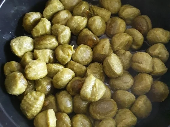 Rezept: Putenschnitzel- Spinat Gnocchi- Möhren Bild Nr. 10 Putenschnitzel- Spinat Gnocchi- Möhren - Rezept - Bild Nr. 10