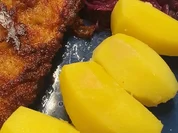 Weihnachtliches Kalbsschnitzel paniert - Rezept - Bild Nr. 8