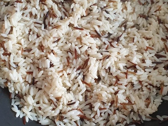 Lachsfilet mit Wildreis und Wasabisosse - Rezept - Bild Nr. 6