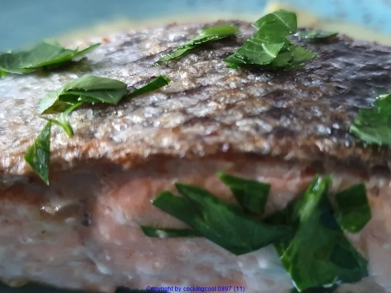 Lachsfilet mit Wildreis und Wasabisosse - Rezept - Bild Nr. 9