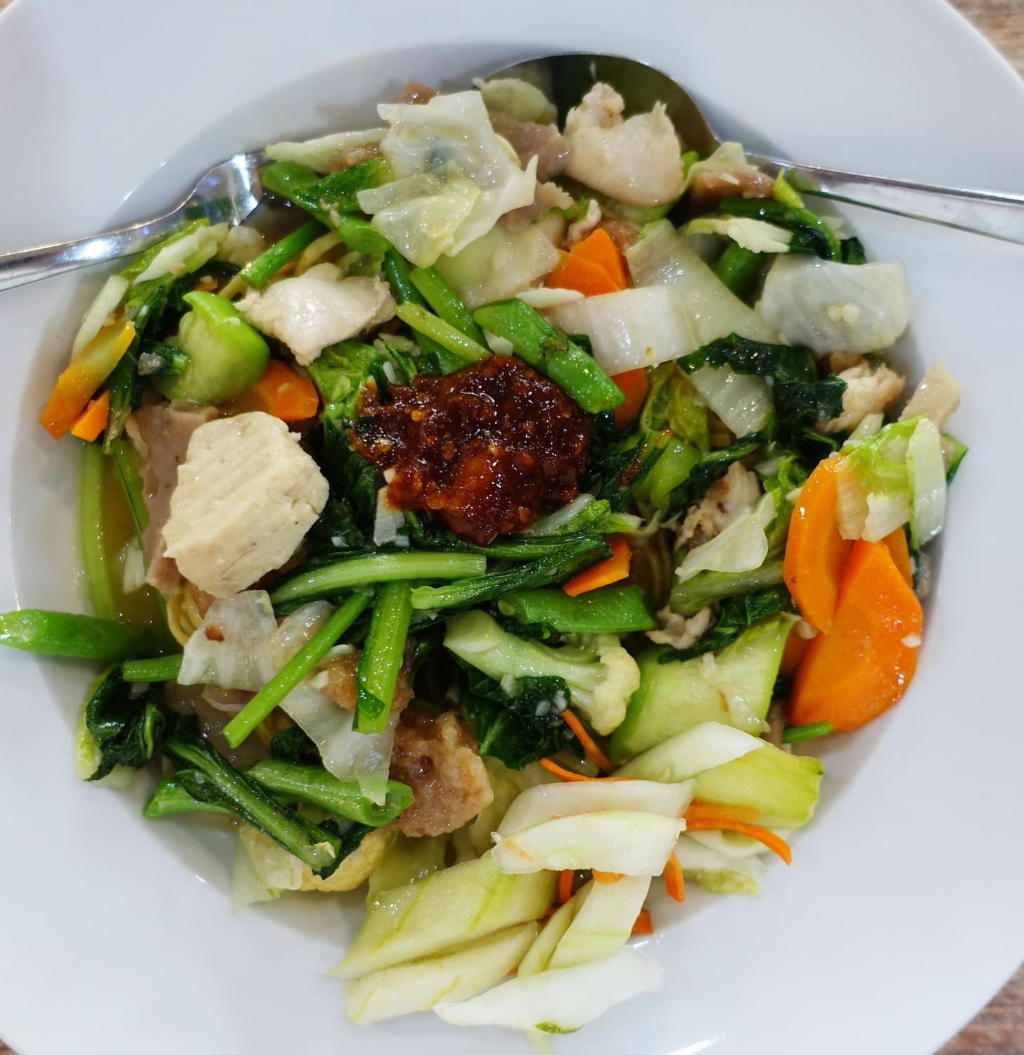  Cap Cay  mit H hnerfleisch und Kangkung Rezept kochbar de