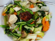 Cap Cay mit Hühnerfleisch und Kangkung - Rezept - Bild Nr. 2