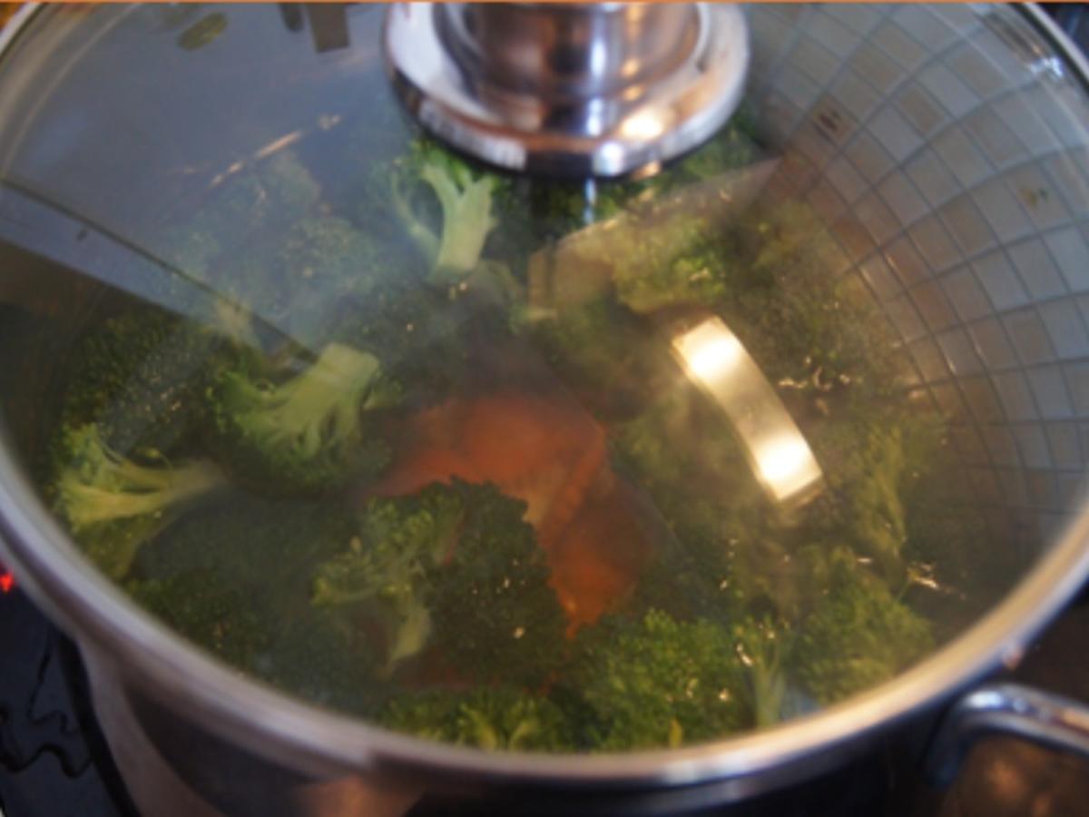 Schweinefilet mit Brokkoli und Gemüsemix im Wok mit gelben Basmatireis - Rezept - Bild Nr. 13