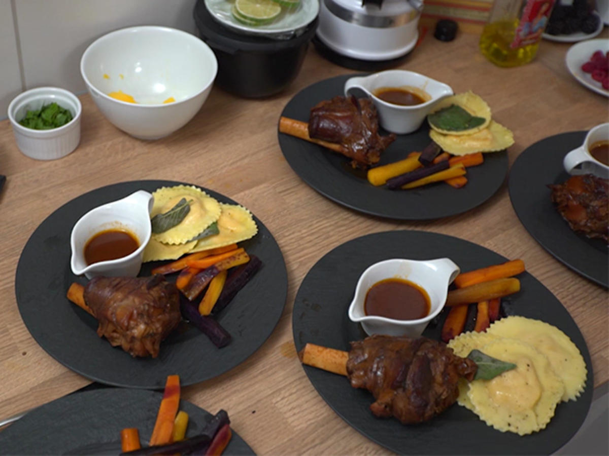 Haxen an Kürbis Ravioli - von Das perfekte Dinner