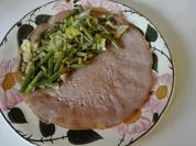 Buchweizen - Pfannkuchen mit Zwiebelbohnen - Rezept - Bild Nr. 2