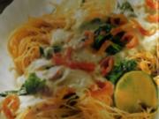 Spaghetti mit Zitronen-Lachs-Soße - Rezept