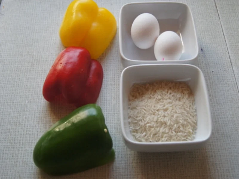 Gebratener Paprikamix-Reis mit Spiegelei - Rezept - Bild Nr. 3