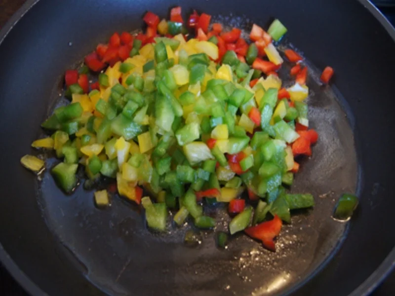 Gebratener Paprikamix-Reis mit Spiegelei - Rezept - Bild Nr. 6