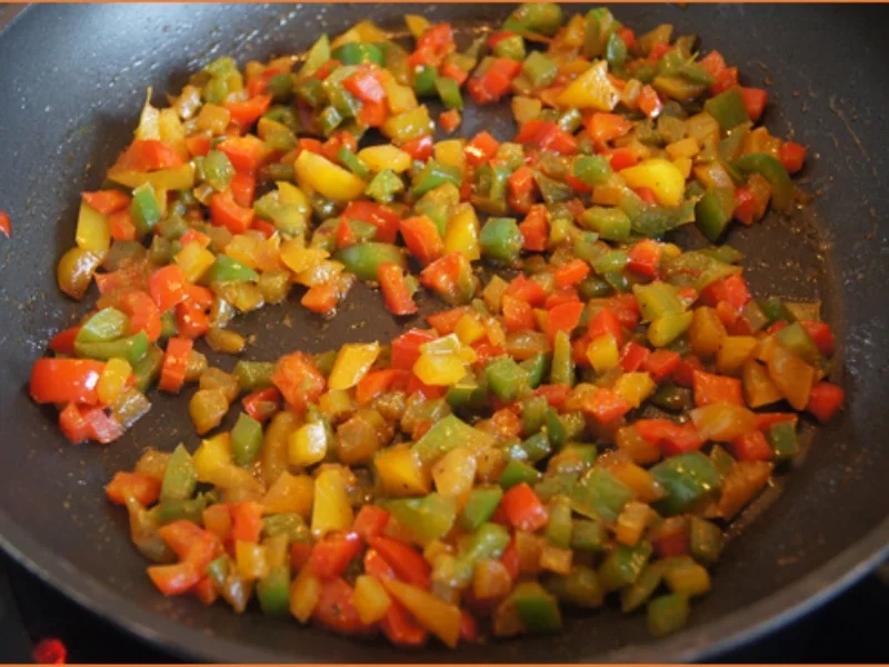 Gebratener Paprikamix-Reis mit Spiegelei - Rezept - Bild Nr. 7