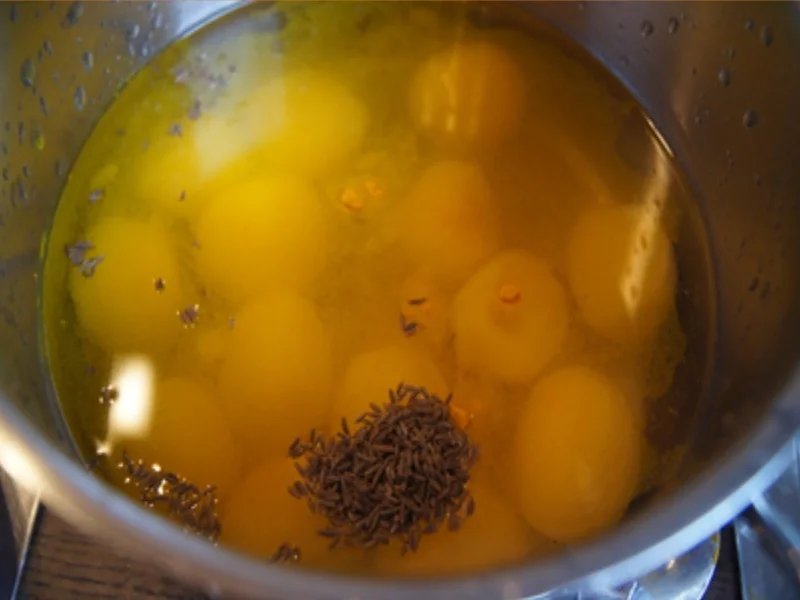 Lachsfilet mit Sauce, Brokkoli und Drillingen - Rezept - Bild Nr. 12