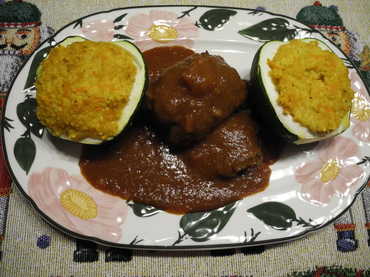 Rezept: 4. Adventsessen - Roulade mit Hirse gefüllten Zucchini Bild Nr. 3 4. Adventsessen - Roulade mit Hirse gefüllten Zucchini - Rezept - Bild Nr. 3