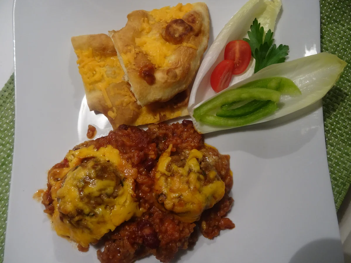 Tex-Mex-Pfanne mit gefüllten Hackbällchen - Rezept - Bild Nr. 7