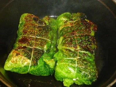 Wirsingrouladen  mit Meerrettichsauce - Rezept - Bild Nr. 3