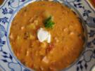 Rote Linsensuppe mit Ingwer und Fleischwursteinlage - Rezept - Bild Nr. 2