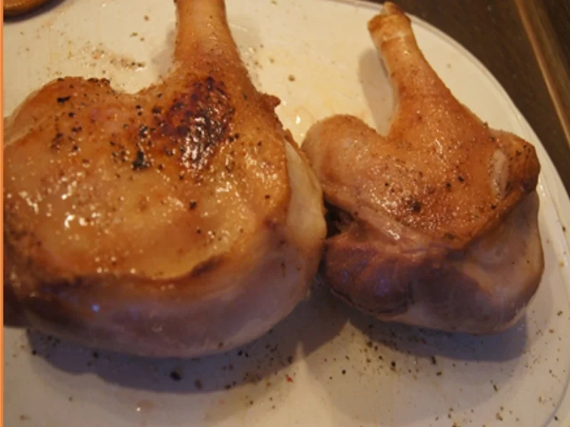 Gänsekeule mit Sauce, Ananas-Mango-Rotkohl und böhmischen Knödeln - Rezept - Bild Nr. 8