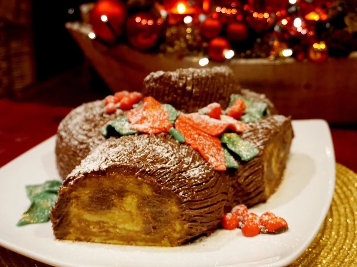 Tronco de Natal ~ Weihnachtsstamm Torte - =kochbar Challenge 12.0 (Dezember 2019) - Rezept - Bild Nr. 9673