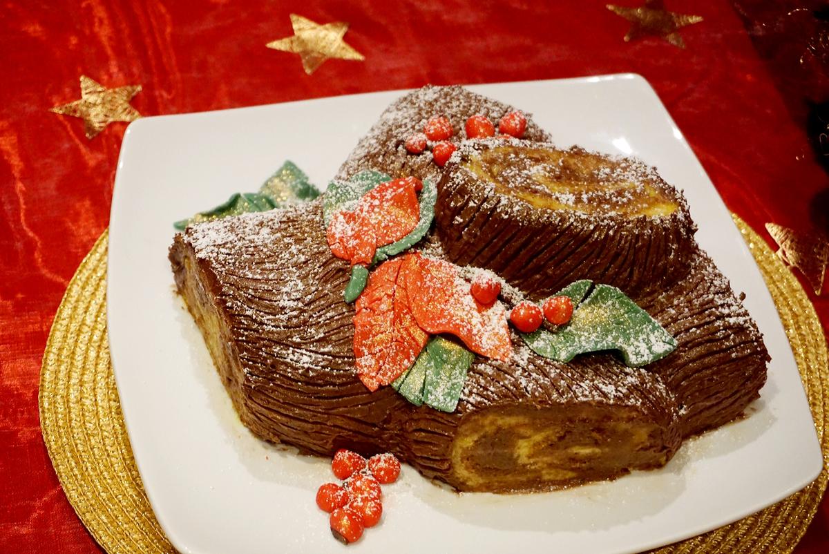 Tronco de Natal ~ Weihnachtsstamm Torte - =kochbar Challenge 12.0 (Dezember 2019) - Rezept - Bild Nr. 9684