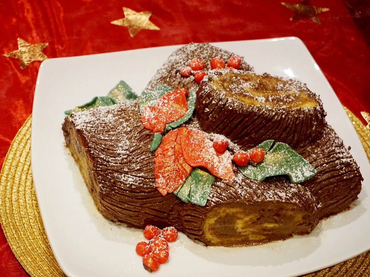 Tronco de Natal ~ Weihnachtsstamm Torte - =kochbar Challenge 12.0 (Dezember 2019) - Rezept - Bild Nr. 9684