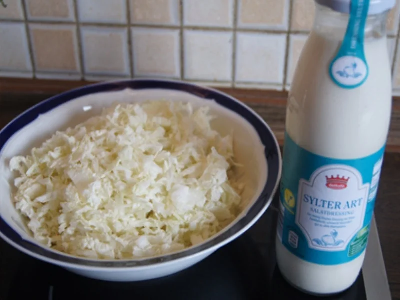 Rote-Bete-Kartoffel-Stampf mit Spiegelei und Chinakohlsalat - Rezept - Bild Nr. 13