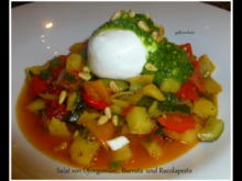 Salat von Ofengemüse , Burrata und Rucolapesto - Rezept - Bild Nr. 2