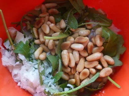 Salat von Ofengemüse , Burrata und Rucolapesto - Rezept - Bild Nr. 4