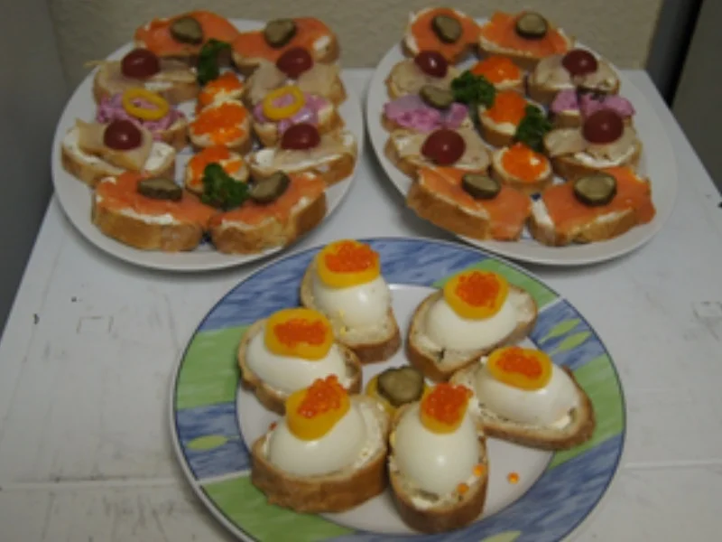 Rezept: Baguette-Schnittchen ( 2 ) Bild Nr. 3 Baguette-Schnittchen ( 2 ) - Rezept - Bild Nr. 3