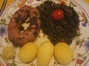 Grünkohl asiatisch gewürzt mit frischer Bregenwurst und Salzkartoffeln - Rezept - Bild Nr. 2