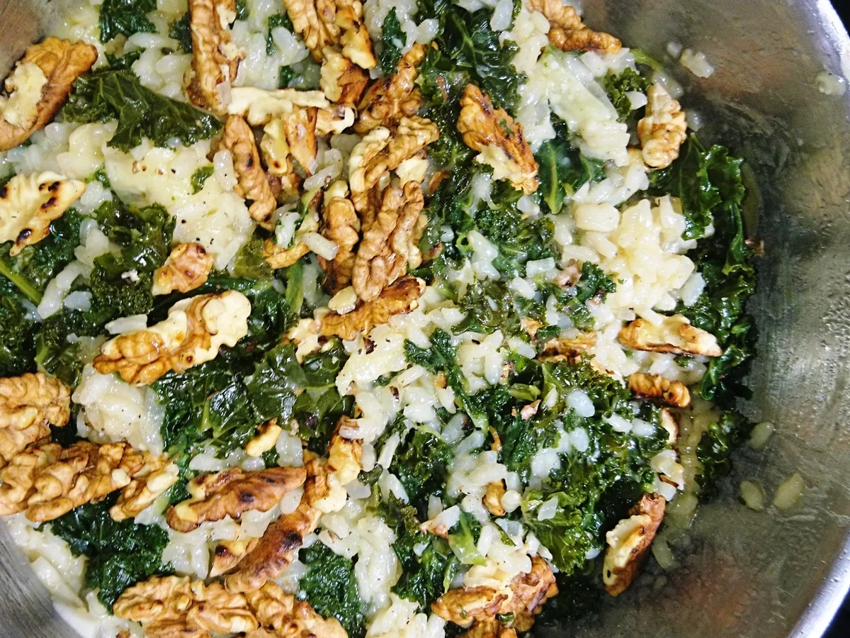 Rezept: Grünkohlrisotto Bild Nr. 2 Grünkohlrisotto - Rezept - Bild Nr. 2